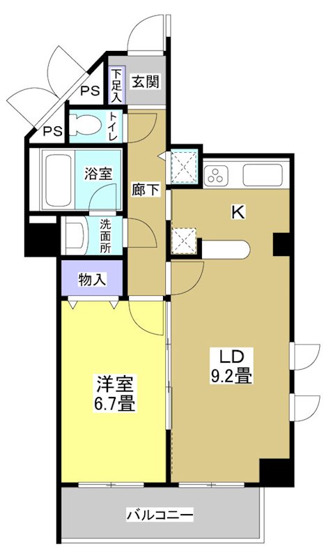 佐鳴湖パークタウンサウス（南館） 0609号室 間取り