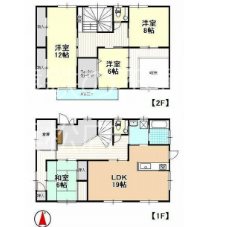 大平台1丁目36-20一戸建 間取り図