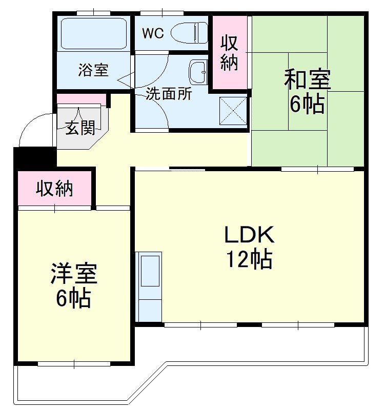 コーポ林 間取り図