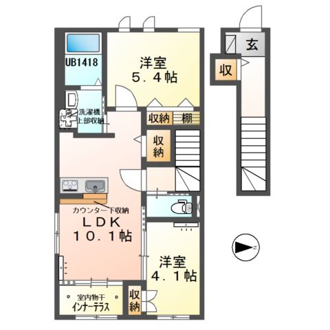 エーリオ　Ｂ 間取り図