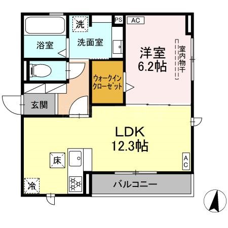 仮）D-room上浅田二丁目Ⅱ 間取り図