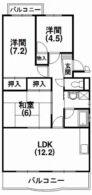 ベルクール 間取り図