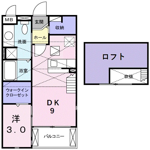 フローラミルト 間取り図