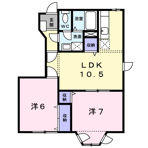 クレストールアイリスＡ 間取り図