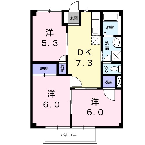 ニューシティマーガレット 間取り図