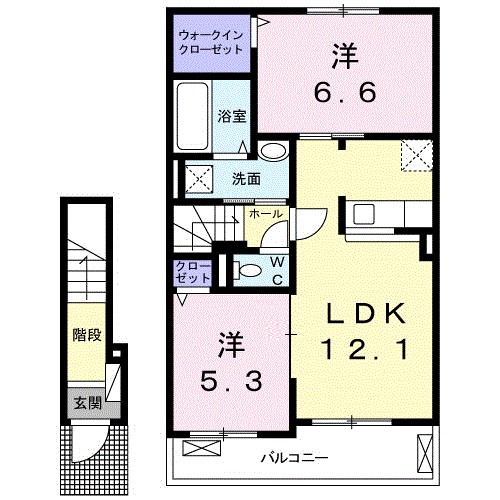 フラン　エアリー 間取り図