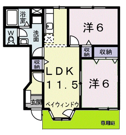 ソレアードⅡ 間取り図