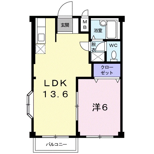 エルディムおおすみＢ 間取り図