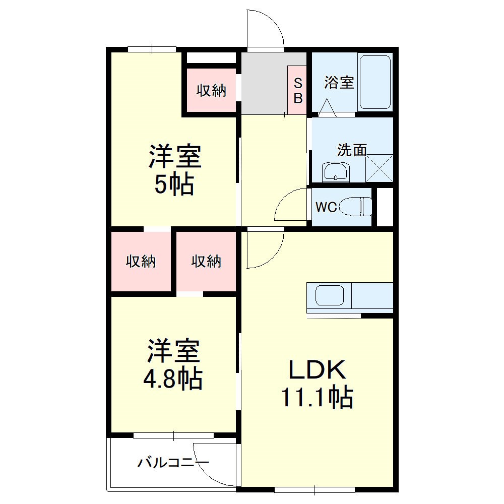 ヴェルデKitatera 間取り図