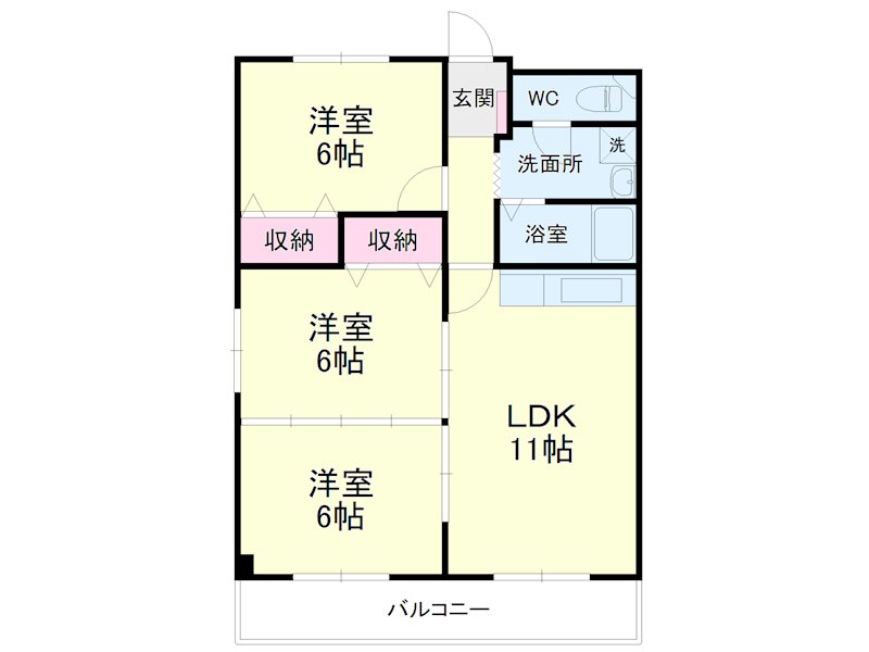 ヴェルメゾン飯尾 間取り図