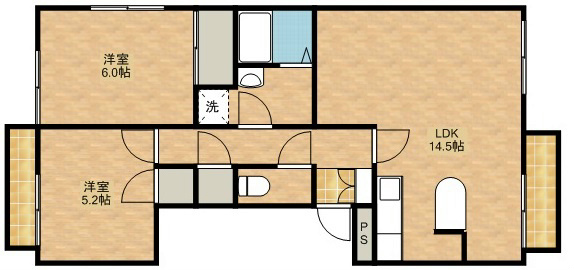 ライトアップ萩丘１番館 間取り図