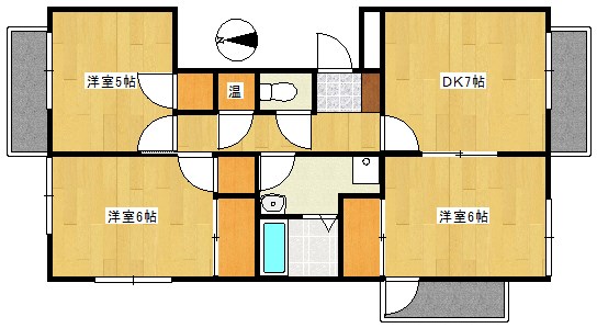 ライトアップ萩丘１番館 間取り図