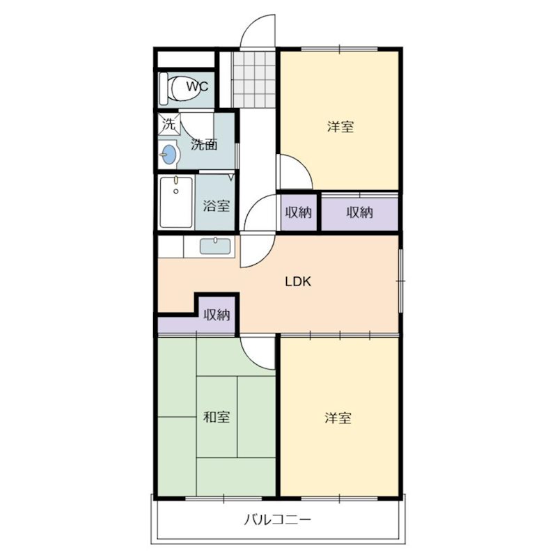 山の手マンションⅡ 間取り図