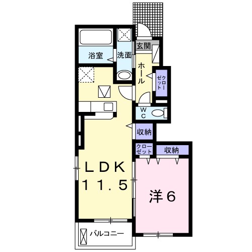 ベラルーチェＢ 間取り図