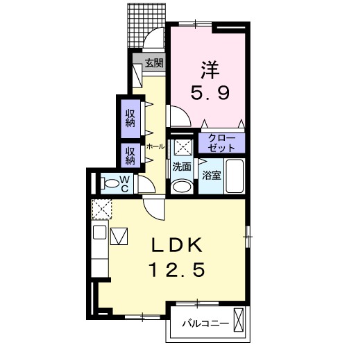 ブランドールⅠ 間取り図