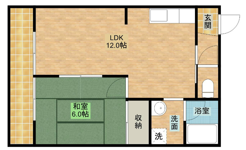 サンハイツタカオカⅡ 間取り図