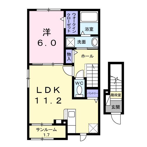 グレイスヴィラⅤ 間取り図