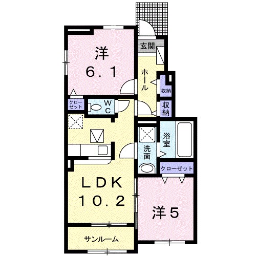 サンシーサイドⅢ 間取り図