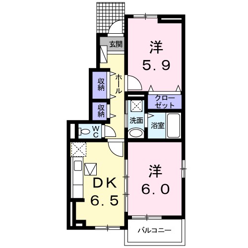 ソレイユ　Ⅰ 間取り図