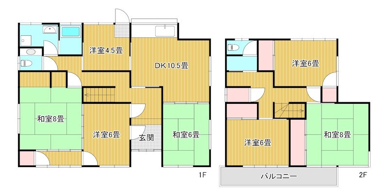 M様戸建て 間取り図