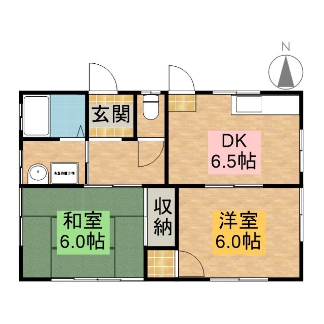 増楽町1791貸家 間取り図