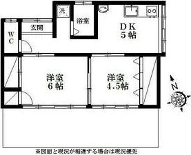 西伊場町32-25貸家 間取り図