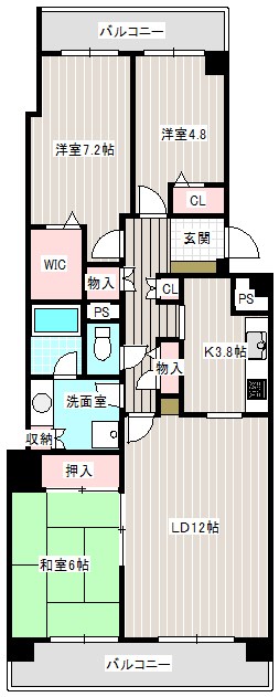 佐鳴台パークホームズ 間取り図