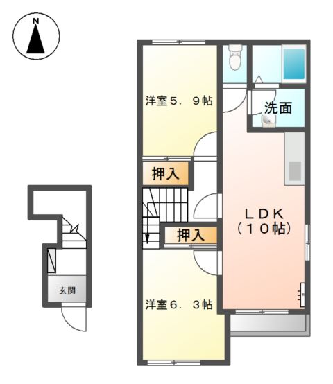 ミルキーベル 間取り図