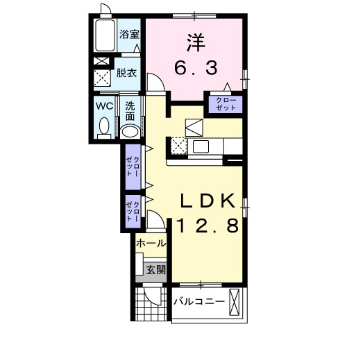 プラシードⅠ 間取り図