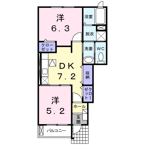 プリティー　ハウスⅠ 間取り図