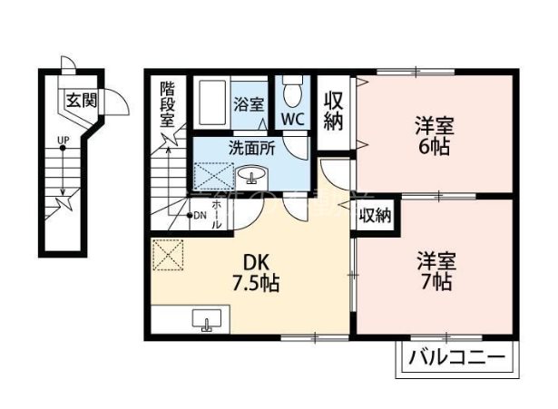 ハーモニー Ⅲ 間取り図