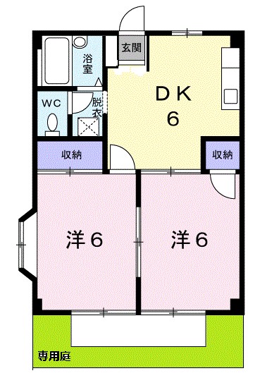 シティハイツおおすみＡ 間取り図