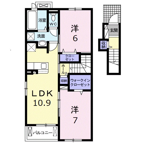 メゾン　シュシュＡ 間取り図