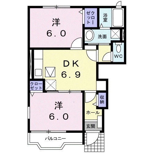 ソレアード 間取り図