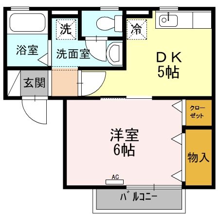 ファンテール　Ｃ 間取り図