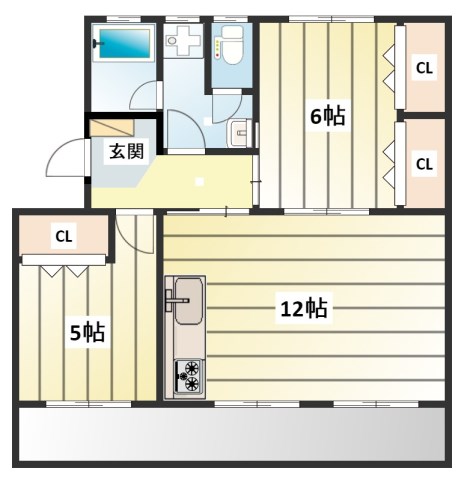 袴田マンション 間取り図