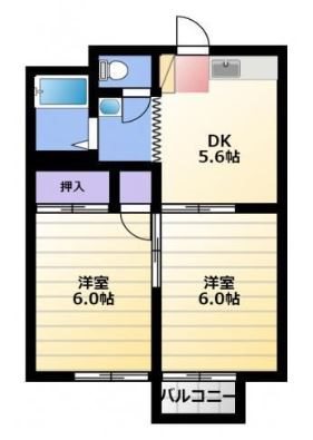 エーワンハイツⅡ 間取り図