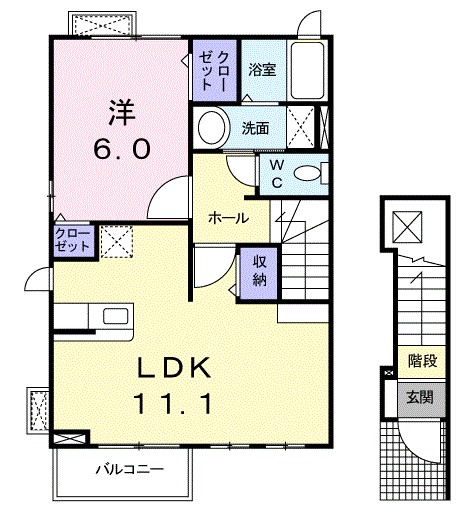 ファレノプシスⅡ 間取り図