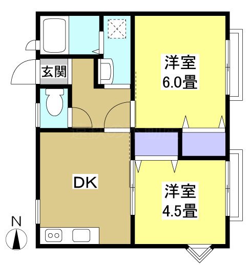 メゾンドパラディＢ 間取り図