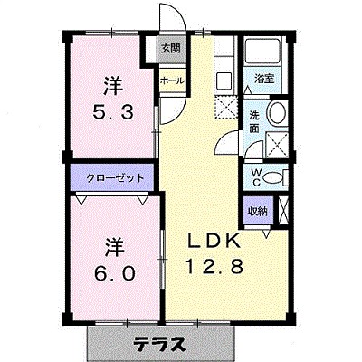 ウエストハイツ 間取り図