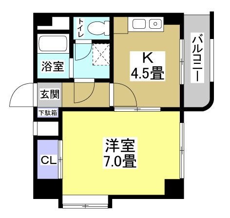 ホリホックイン元浜 間取り図