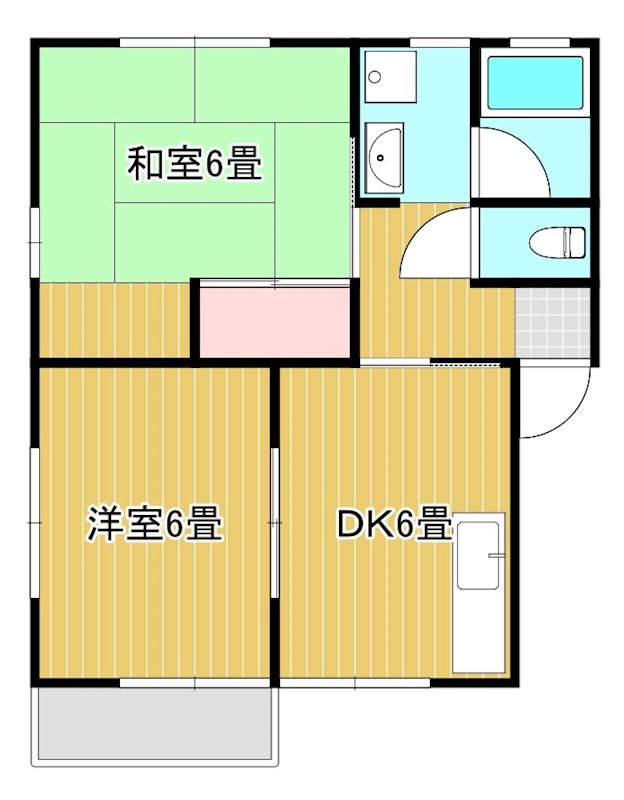 グリーンハイツ（本郷町） 201号室 間取り