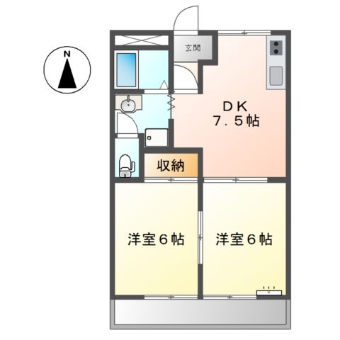 フレグランス 間取り図