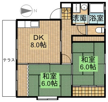 コテージ　グロースター　C 間取り図