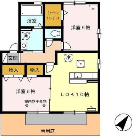 リビングタウンヴェルード 間取り図