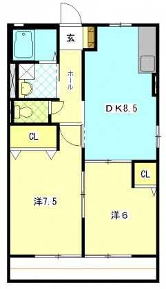 ミレニアムB 間取り図