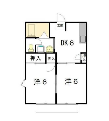 セントポーリア葵E 間取り図