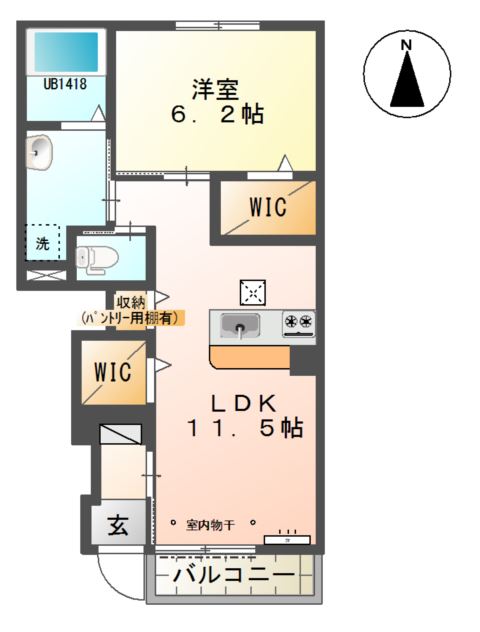 Gon・Crow（ゴンクロウ） 間取り図