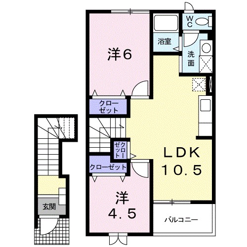 クレールカーサ 間取り図