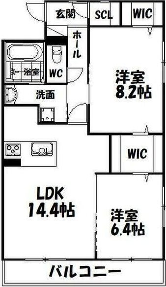 ロゼッタヒルズ 間取り図